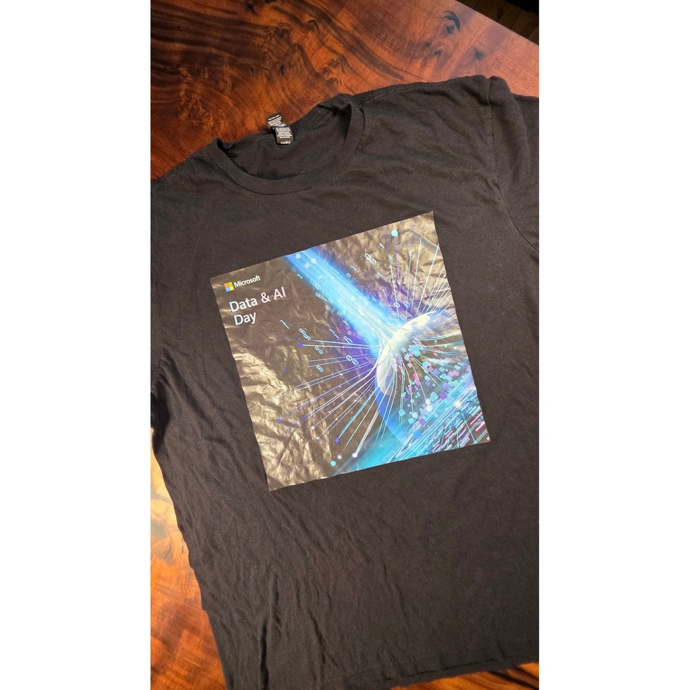 Microsoft Data & AI Day Era of AI Unisex Collector Deadstock Y2K RARE EXCLUSIVE